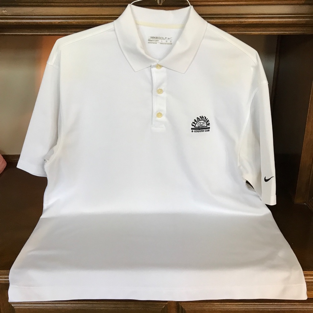 Nike Golf DRI-FIT white shirt L